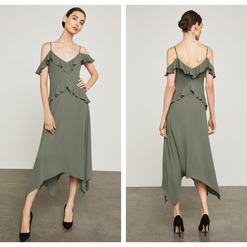 BCBGMaxAzria Lissa Asymmetrical Slip Dress
